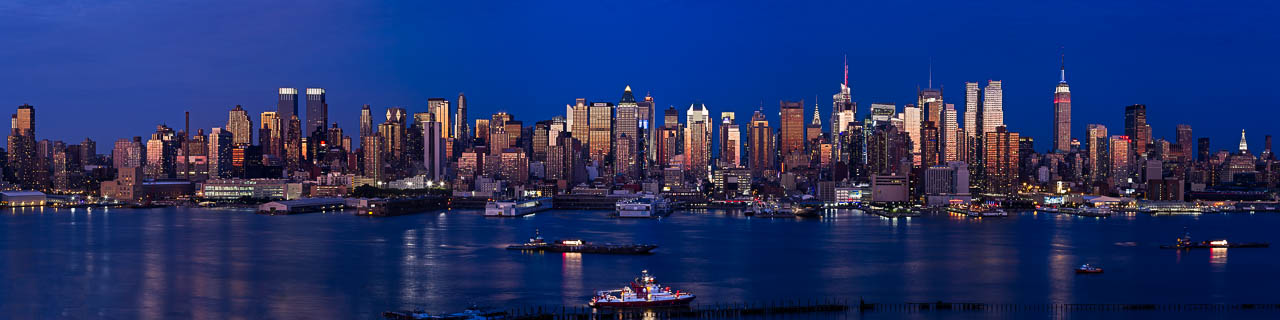 Blue Hour New York Skyline